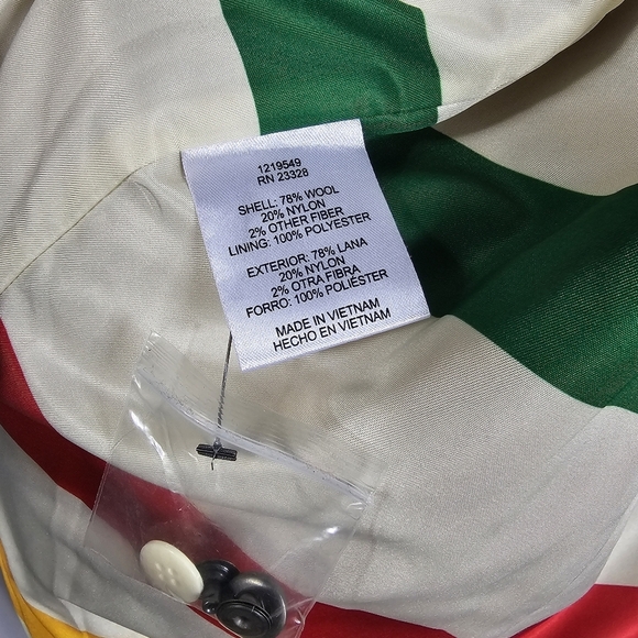 Pendleton Women Hudson Bay Red Wool Car Coat Sz M Striped Lining Water Repellent - Picture 11 of 16